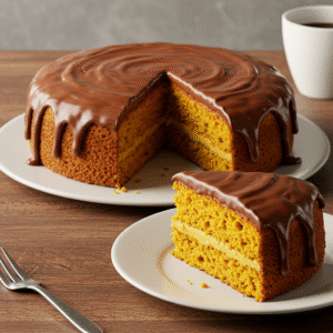 Read more about the article Bolo de Cenoura Fofinho com Cobertura de Chocolate: Um Clássico Irresistível!