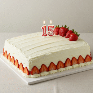 Read more about the article Receita de Bolo de Aniversário de leite Ninho com Morangos