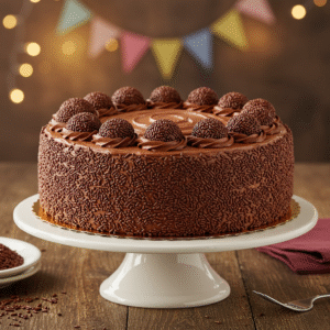 Read more about the article Receita de Bolo de Aniversário  Brigadeiro