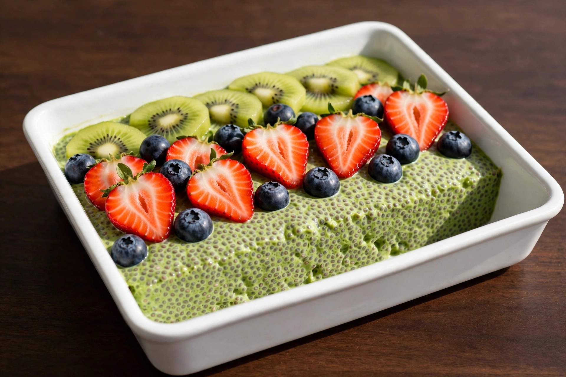 Read more about the article Pudim de Chia com Matcha e Frutas