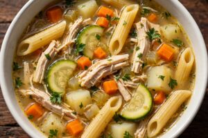 Read more about the article Sopa de Legumes com Frango e Macarrão Penne