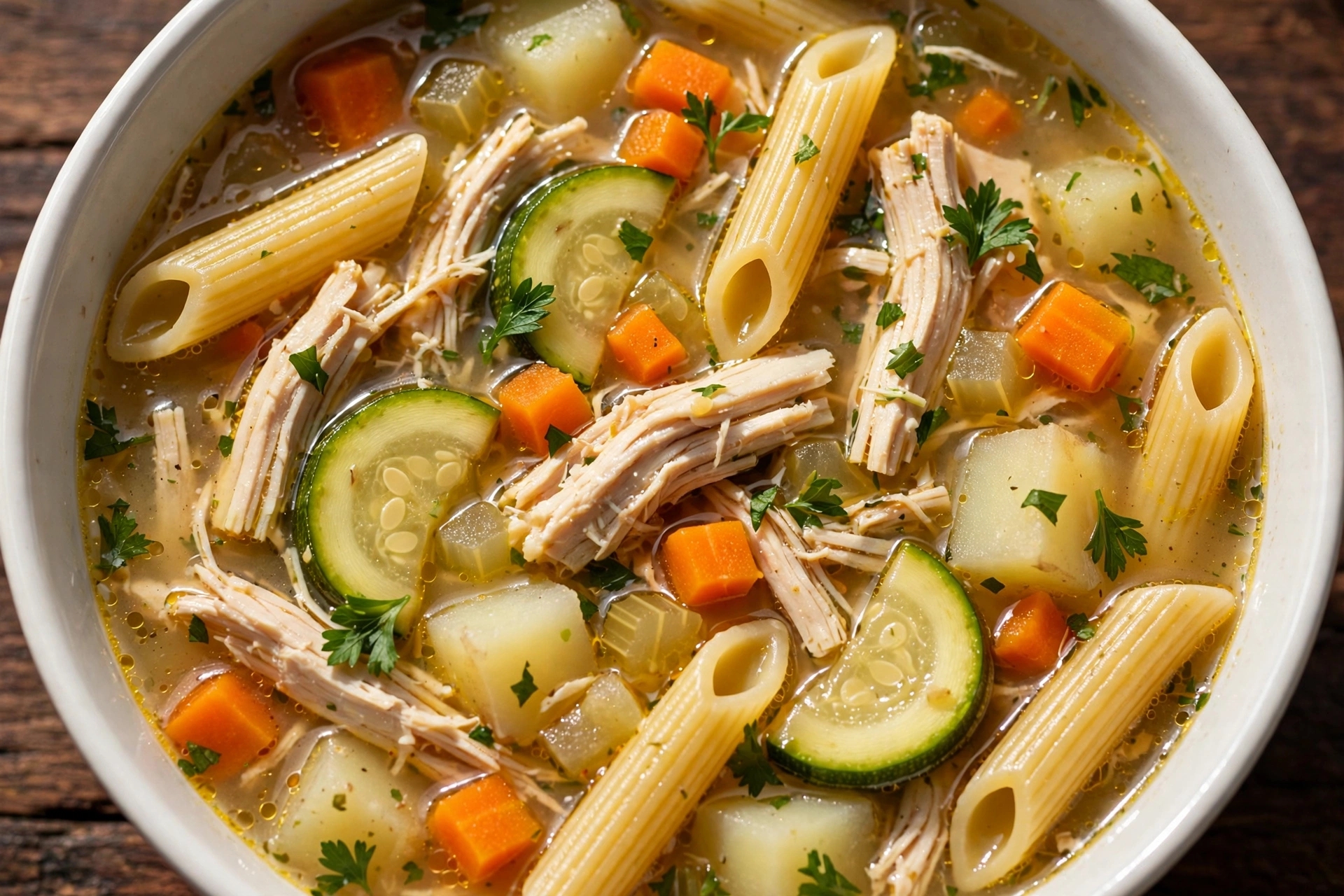 Read more about the article Sopa de Legumes com Frango e Macarrão Penne