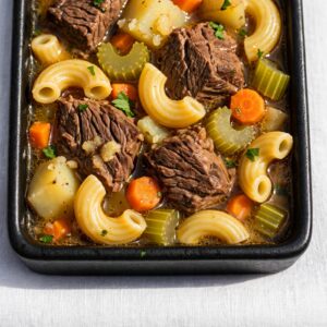 Read more about the article Sopa de Macarrão com Carne e Legumes (Carne Bovina)