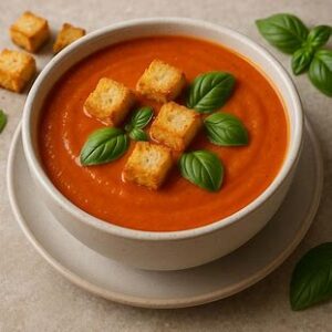 Read more about the article Sopa de Tomate com Manjericão (Cremosa)