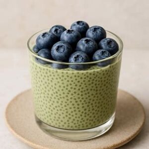 Read more about the article Pudim de Chia com Matcha e Frutas