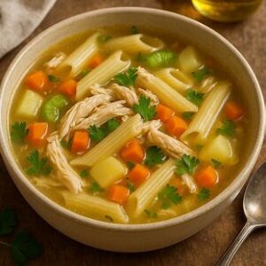 Read more about the article 🍗 Sopa de Legumes com Frango e Macarrão Penne