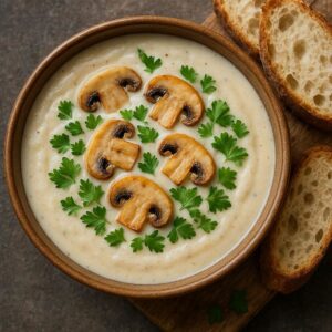 Read more about the article 🍄 Sopa Cremosa de Cogumelos (Funghi e Champignon)