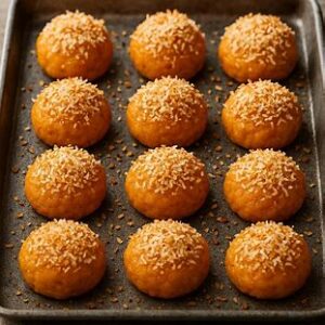 Read more about the article Bolinho de Batata Doce com Coco (Assado)