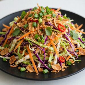 Read more about the article Salada Asiática Crocante com Repolho e Gergelim