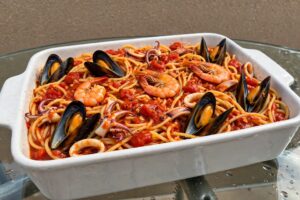 Read more about the article Espaguete ao Frutos do Mar Mediterrâneo
