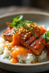 Read more about the article 🐟 Filé de Salmão Grelhado com Molho de Maracujá