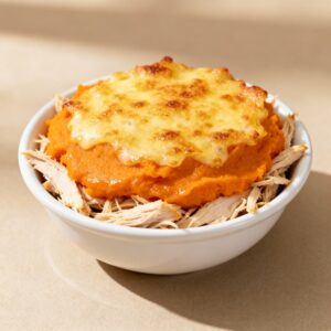 Read more about the article 🥔 Escondidinho de Frango com Purê de Batata Doce e Catupiry