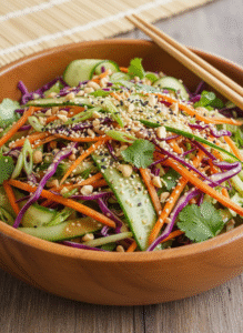Read more about the article 🥗 Salada Asiática Crocante com Repolho e Gergelim