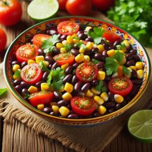 Read more about the article 🥗 Salada de Feijão Preto com Milho e Coentro