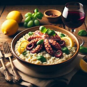 Read more about the article 🦑 Risoto de Polvo com Suco de Uva Integral