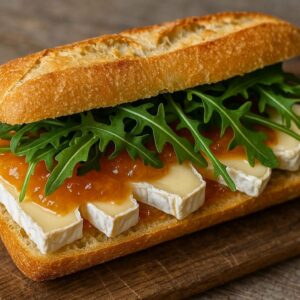 Read more about the article Sanduíche de Queijo Brie com Geleia de Damasco