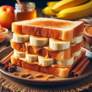 Read more about the article 🥪 Sanduíche Doce de Banana com Pasta de Amendoim