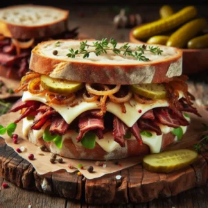 Read more about the article 🥪 Sanduíche de Carne Seca Desfiada com Queijo Coalho